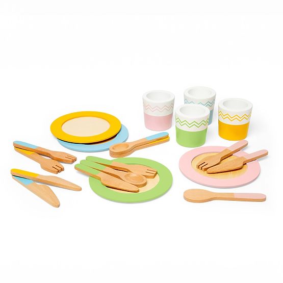 Bigjigs Toys Holz Servierset