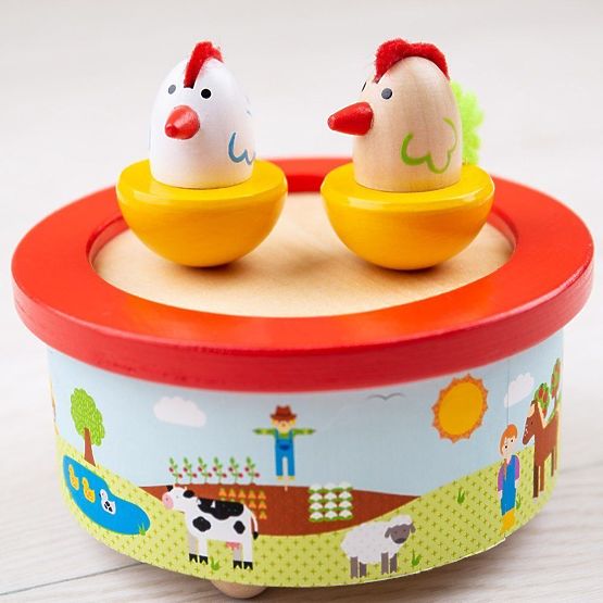 Bigjigs Toys Holz-Spieluhr Bauernhof