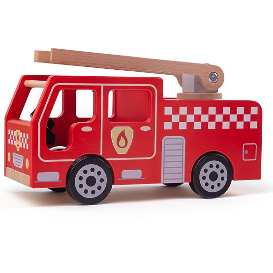 Bigjigs Toys Holzfeuerwehrauto