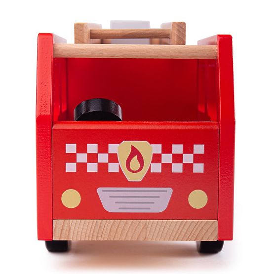 Bigjigs Toys Holzfeuerwehrauto