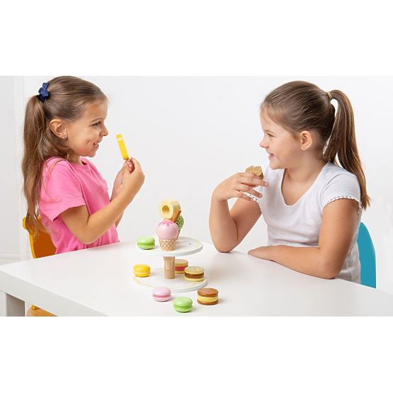 Bigjigs Toys Holzständer mit süßen Leckereien