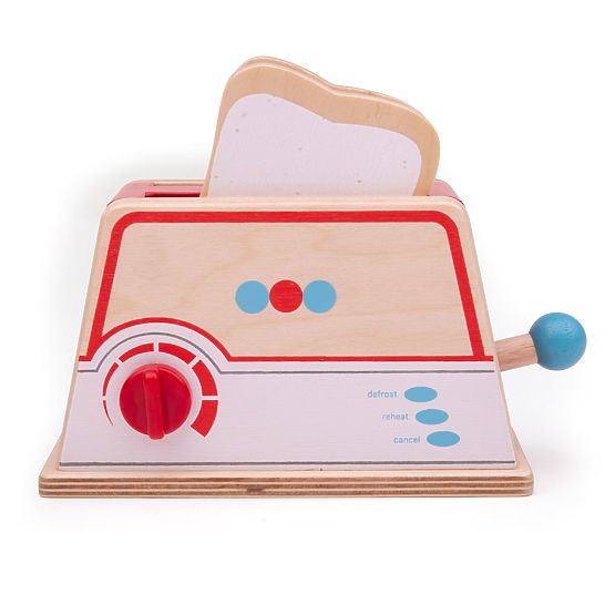 Bigjigs Toys Holztoaster mit Punkten