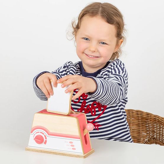 Bigjigs Toys Holztoaster rosa - beschädigte Verpackung
