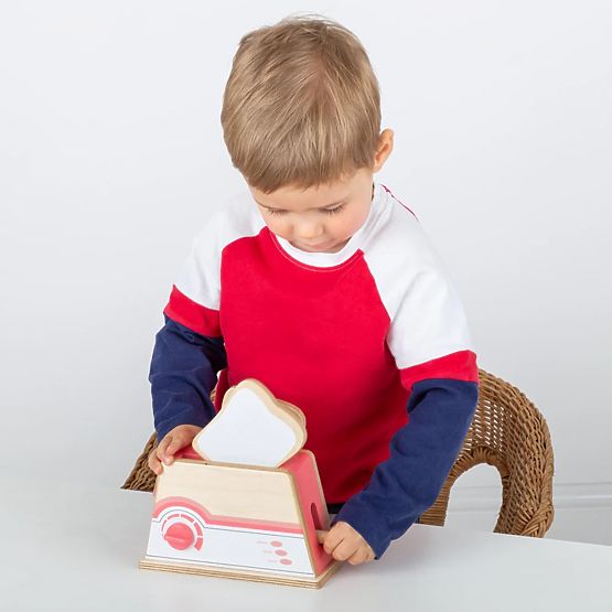 Bigjigs Toys Holztoaster rosa - beschädigte Verpackung