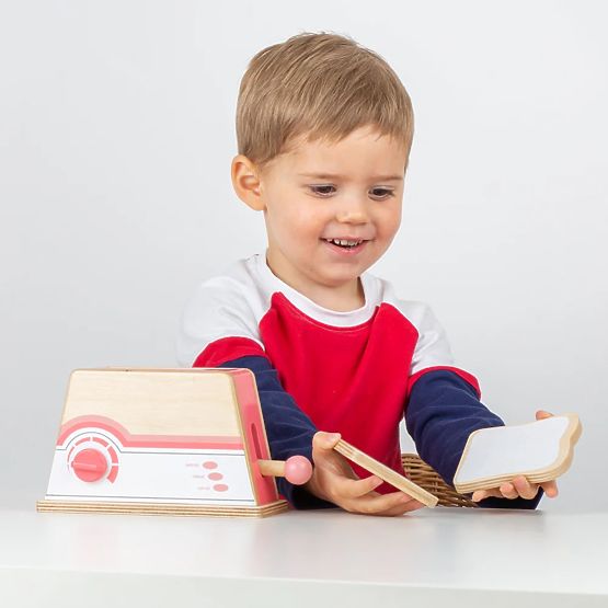 Bigjigs Toys Holztoaster rosa - beschädigte Verpackung