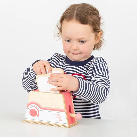 Bigjigs Toys Holztoaster rosa - beschädigte Verpackung