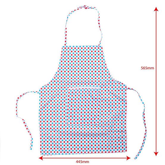 Bigjigs Toys Kochset mit gepunkteter Schürze