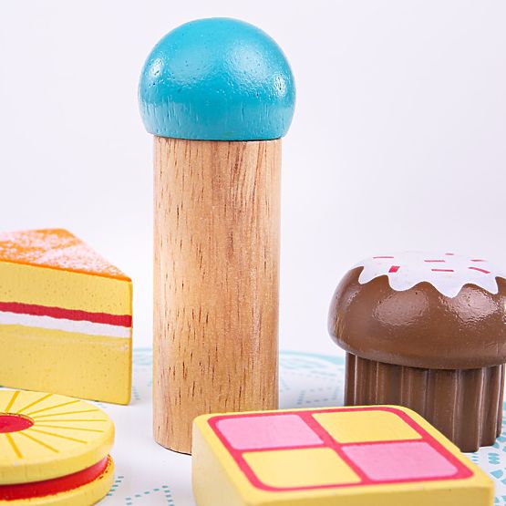 Bigjigs Toys Kuchenständer mit Törtchen