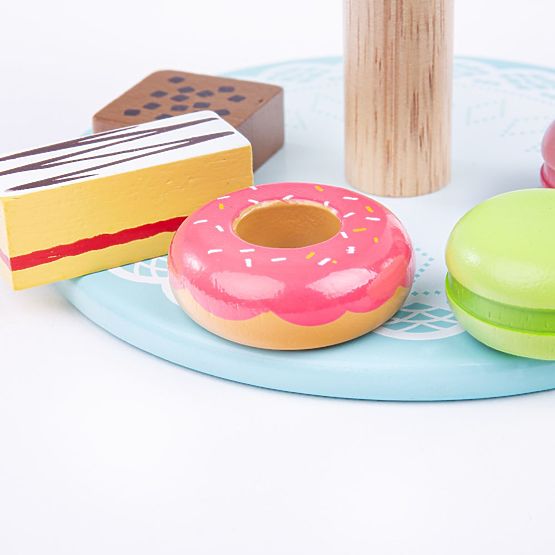 Bigjigs Toys Kuchenständer mit Törtchen