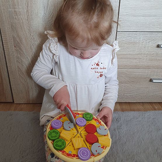 Bigjigs Toys Pizzaschneider aus Holz