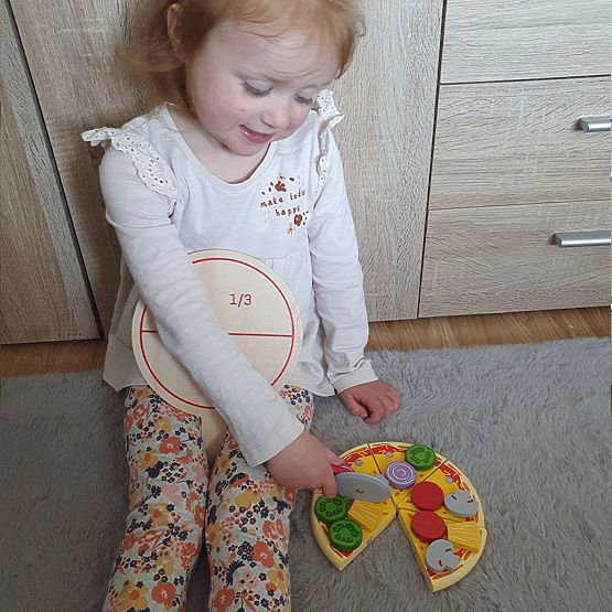 Bigjigs Toys Pizzaschneider aus Holz