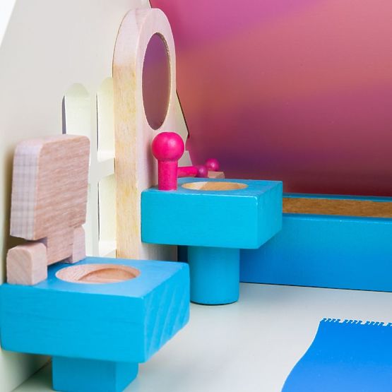Bigjigs Toys Puppenhausmöbel aus Holz