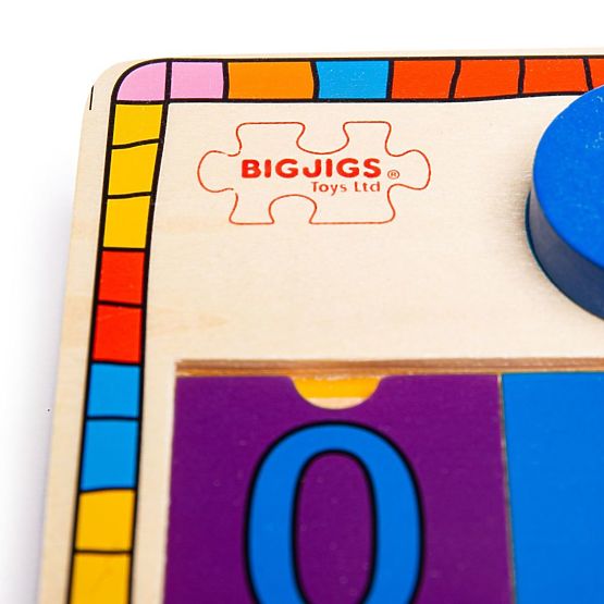 Bigjigs Toys Puzzle-Brett mit Zahlen