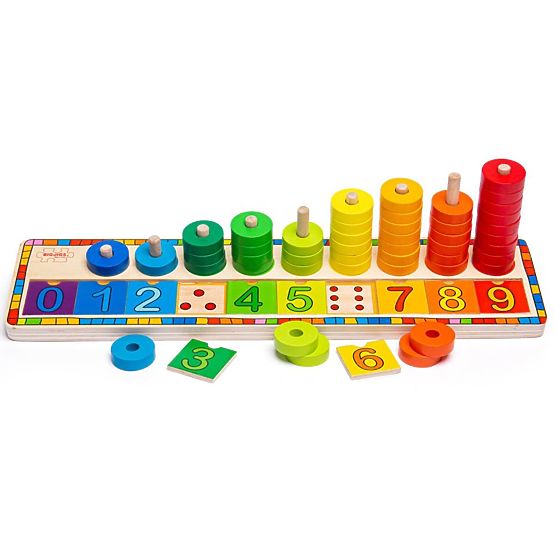 Bigjigs Toys Puzzle-Brett mit Zahlen