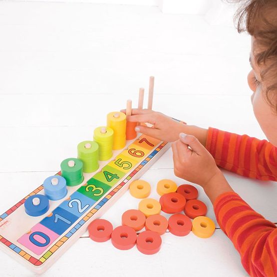 Bigjigs Toys Puzzle-Brett mit Zahlen