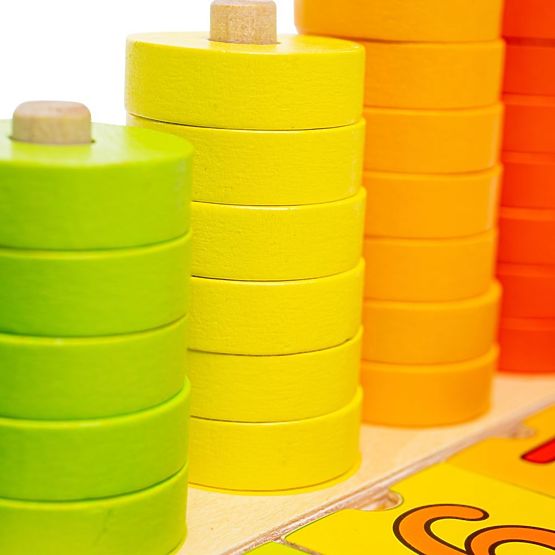 Bigjigs Toys Puzzle-Brett mit Zahlen