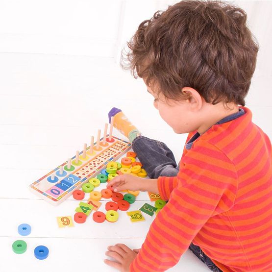 Bigjigs Toys Puzzle-Brett mit Zahlen