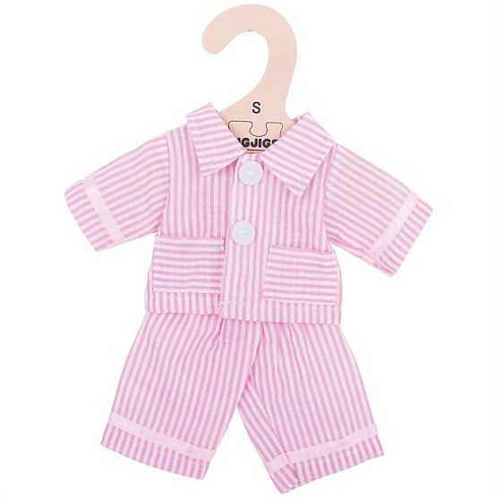 Bigjigs Toys Rosa Pyjama für Puppe 28 cm