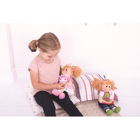 Bigjigs Toys Rosa Pyjama für Puppe 28 cm