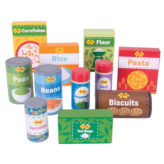 Bigjigs Toys Set haltbarer Lebensmittel