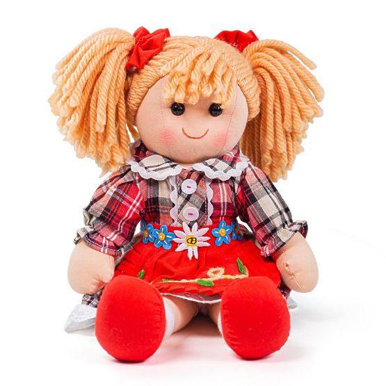 Bigjigs Toys Stoffpuppe Mandie 34 cm