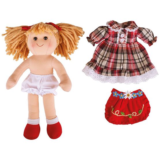 Bigjigs Toys Stoffpuppe Mandie 34 cm