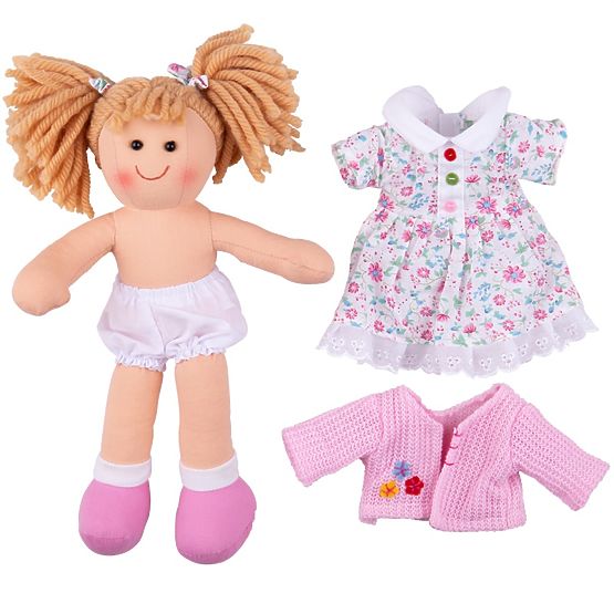 Bigjigs Toys Stoffpuppe Poppy 28 cm