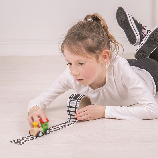 Bigjigs Toys Kassettenbahn mit Maschine