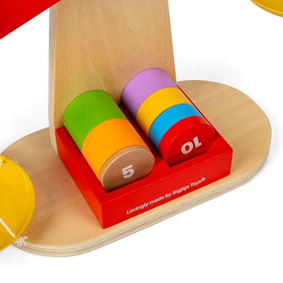 Bigjigs Toys Waage mit Ausgleichsgewichten