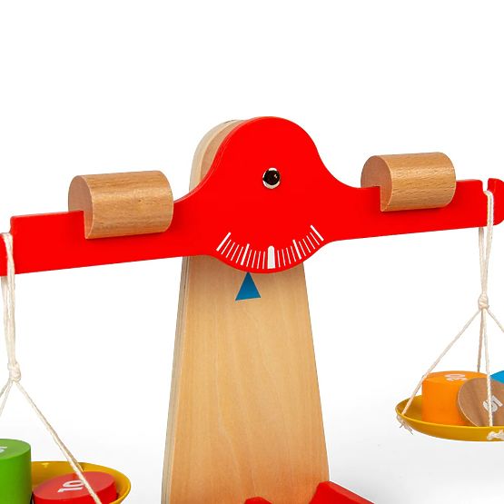 Bigjigs Toys Waage mit Ausgleichsgewichten