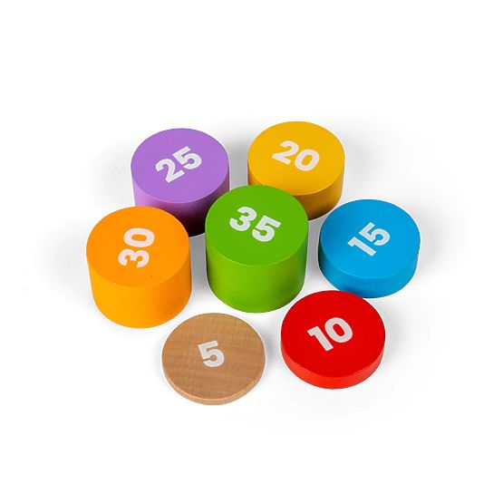 Bigjigs Toys Waage mit Ausgleichsgewichten