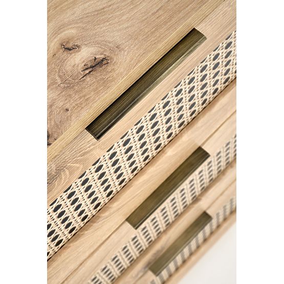 BORNEO KM-2 Kommode Eiche Artisan/Schwarz