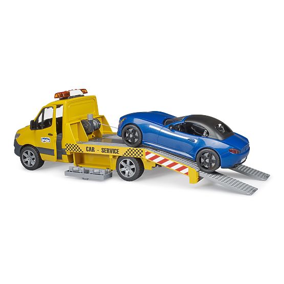 Bruder Abschleppwagen MB Sprinter mit Sportwagen