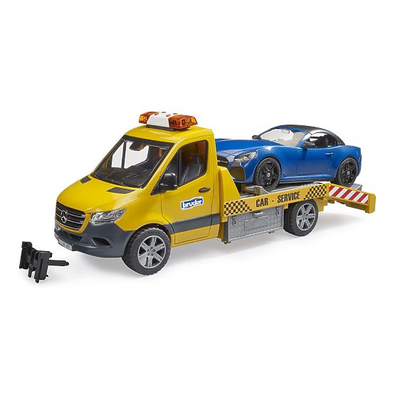 Bruder Abschleppwagen MB Sprinter mit Sportwagen