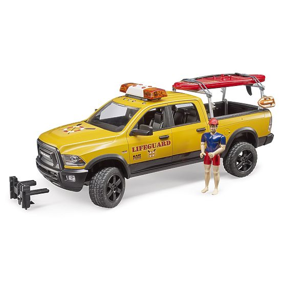 Bruder Dodge RAM Küstenwache mit Rettungsschwimmer und Zubehör