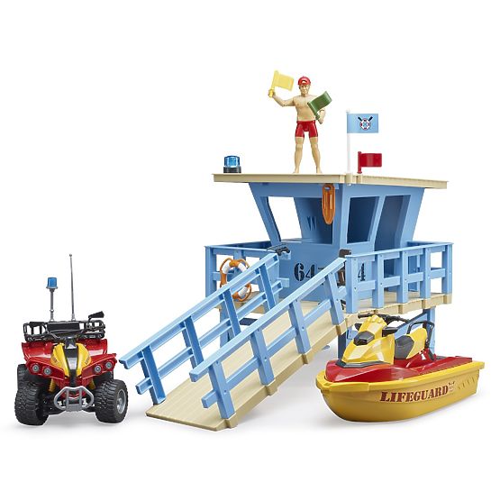 Bruder Küstenwachturm mit Quad, Jetski und Rettungsschwimmer
