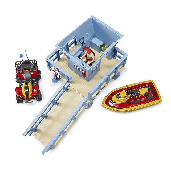 Bruder Küstenwachturm mit Quad, Jetski und Rettungsschwimmer
