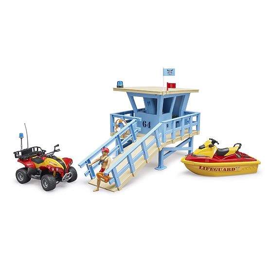 Bruder Küstenwachturm mit Quad, Jetski und Rettungsschwimmer