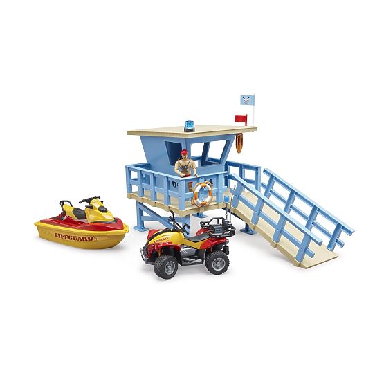 Bruder Küstenwachturm mit Quad, Jetski und Rettungsschwimmer