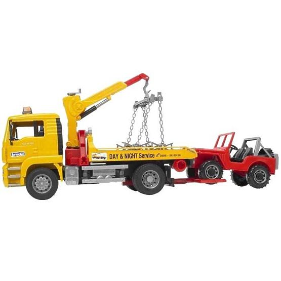 Bruder MAN Abschleppwagen und Jeep