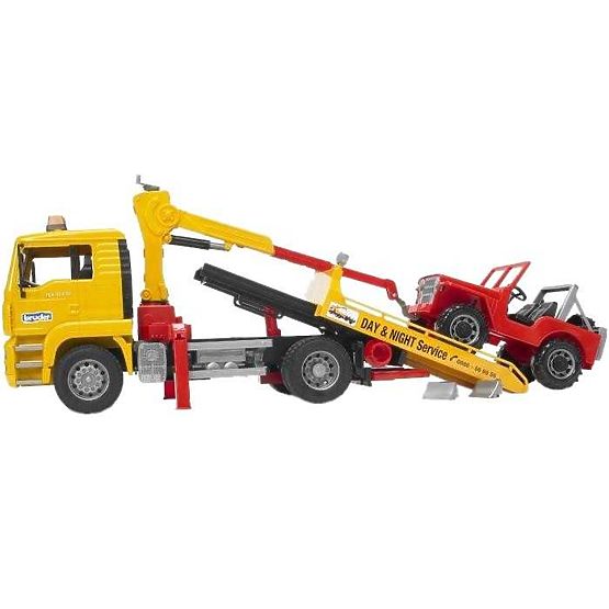 Bruder MAN Abschleppwagen und Jeep