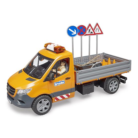 Bruder Straßenwartungsfahrzeug MB Sprinter mit Figur und Zubehör