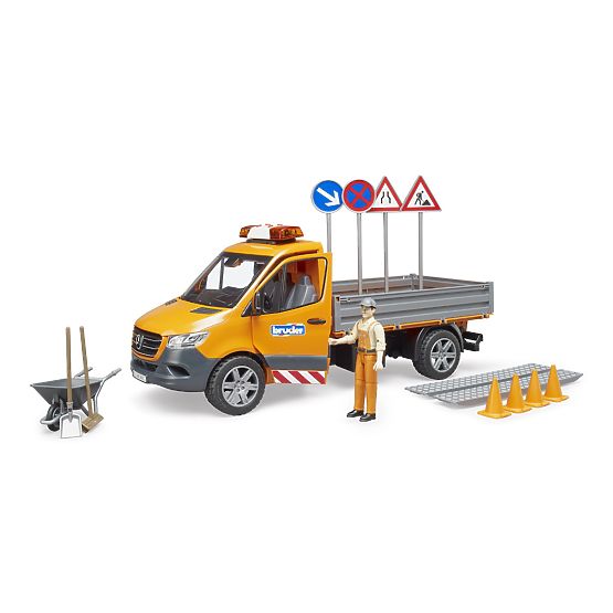Bruder Straßenwartungsfahrzeug MB Sprinter mit Figur und Zubehör
