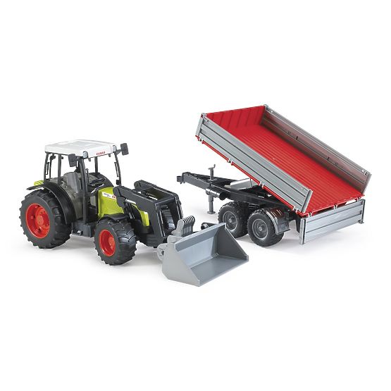 Bruder Traktor CLAAS Nectis 267F mit Lader und Anhänger