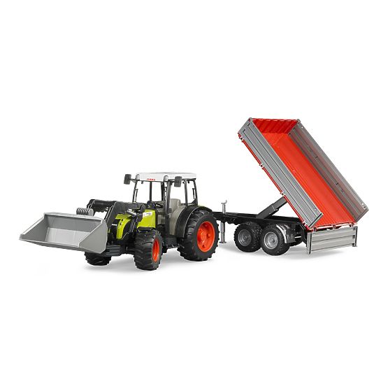 Bruder Traktor CLAAS Nectis 267F mit Lader und Anhänger
