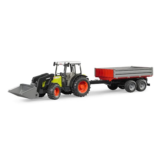 Bruder Traktor CLAAS Nectis 267F mit Lader und Anhänger