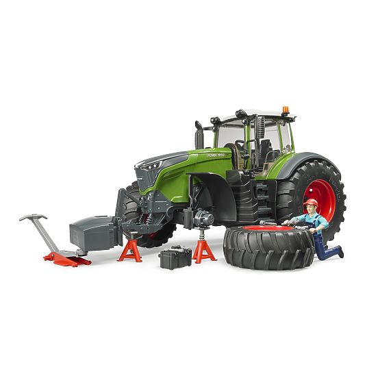 Bruder Traktor Fendt 1050 Vario mit Mechaniker und Werkstattwerkzeug 1:16
