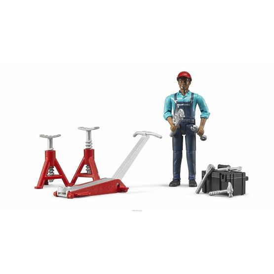 Bruder Traktor Fendt 1050 Vario mit Mechaniker und Werkstattwerkzeug 1:16