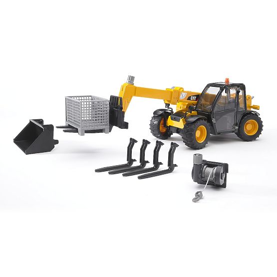 Bruder Zubehör - Gabel, Seilwinde und Palette