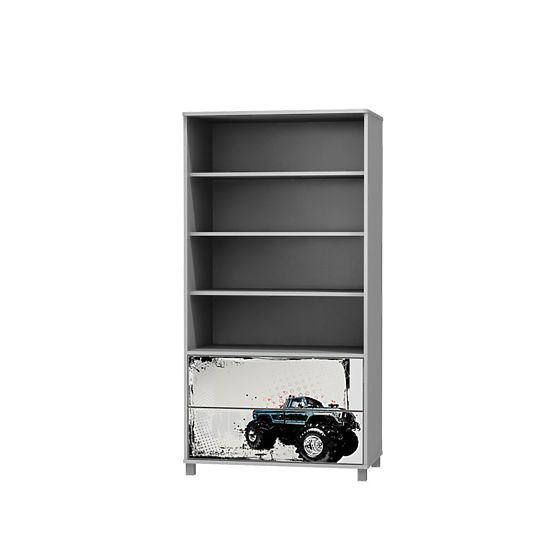 Bücherei OFF ROAD mit schubladen